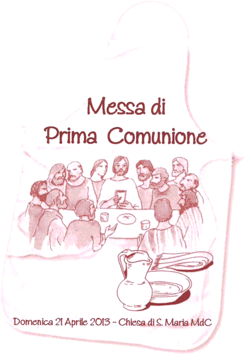 Copertina DVD realizzato per le prime comunioni